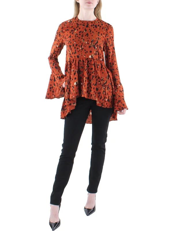 Price Reduction Womens Baby Doll Back Zip Blouse