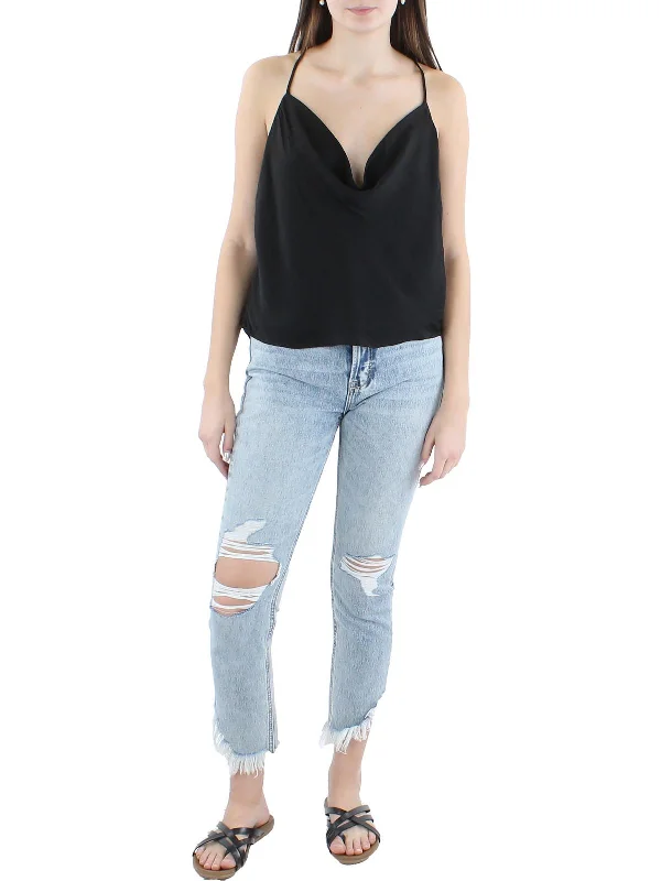 Deal Dash Womens Cropped Oversized Tank Top