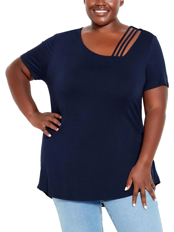 Buy More, Save More Womens Cut-Out Casual Blouse