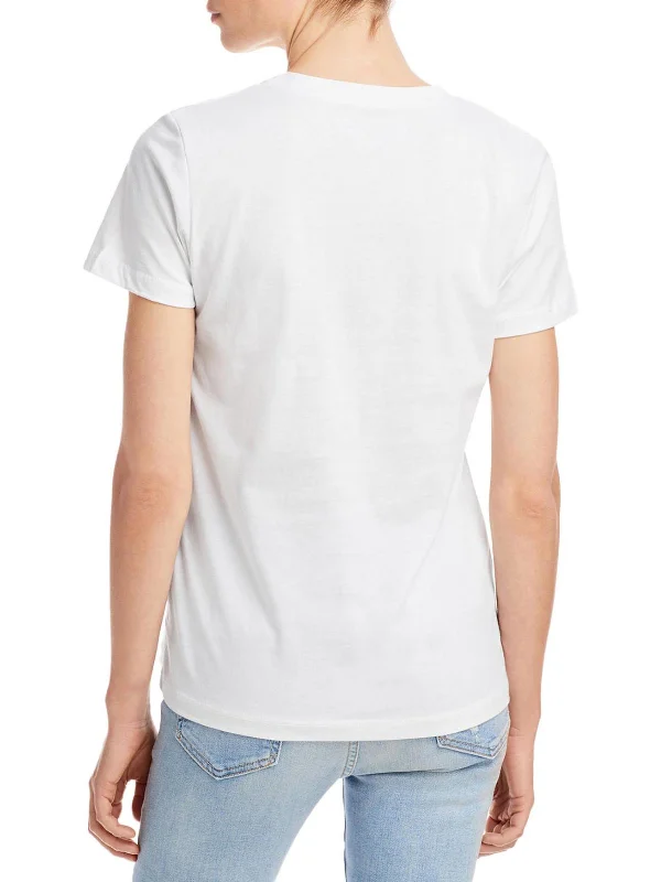 Deep Discounts Womens Graphic Crest Graphic T-Shirt