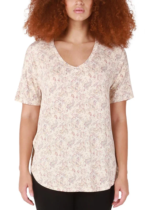 Discount Deals Womens Modal Paisley Blouse