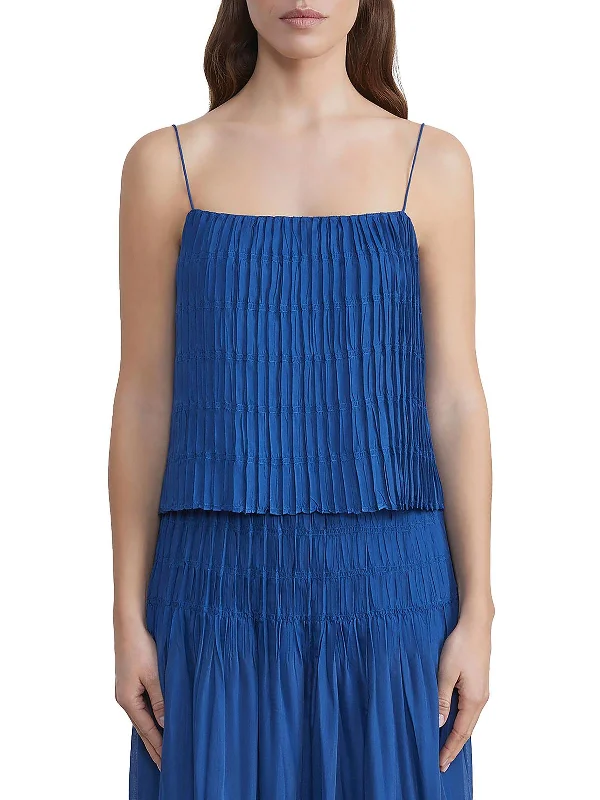 Epic Deals Womens Ruffled Tank Cropped