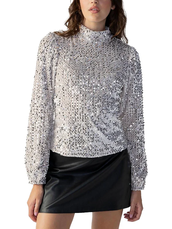 Final Clearance Womens Sequined Blouse
