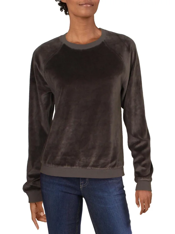 While Supplies Last Womens Velour Comfy Sweatshirt