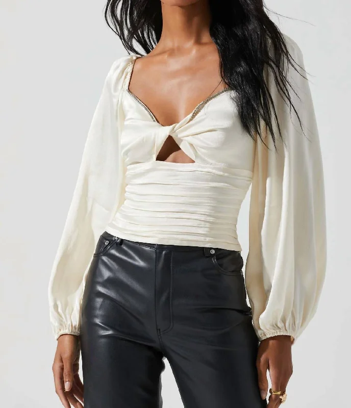 Deal Zone Yamuna Top In White
