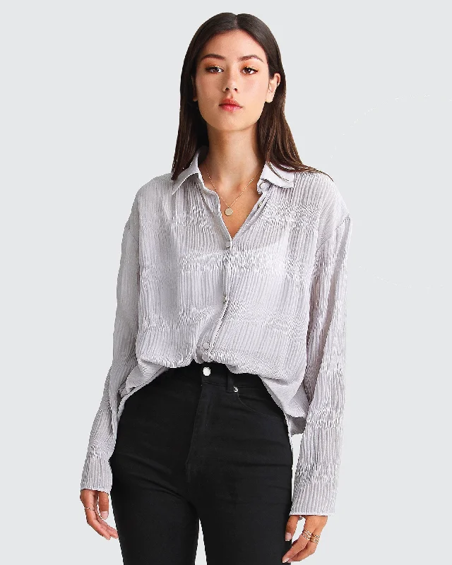Great Deals Yoko Shirred Chiffon Blouse