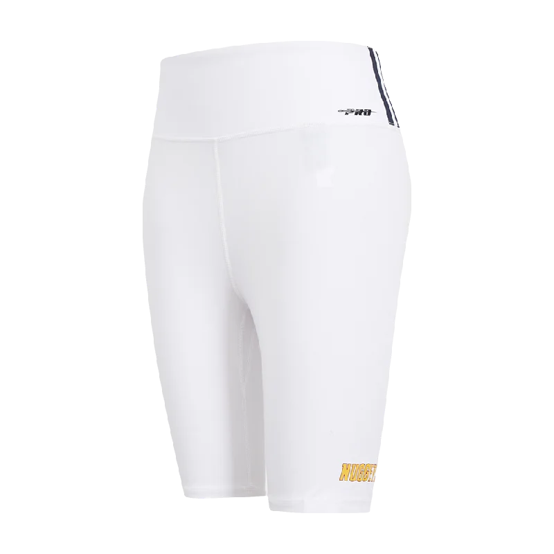 Limited Time Discount NBA DENVER NUGGETS CLASSIC WOMEN'S CTN BIKE SHORT (WHITE)