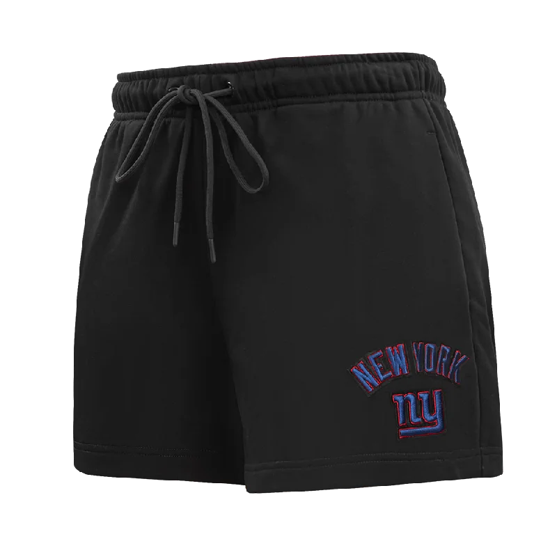 Online Only NFL NEW YORK GIANTS CLASSIC WOMEN'S FLC SHORT (BLACK)