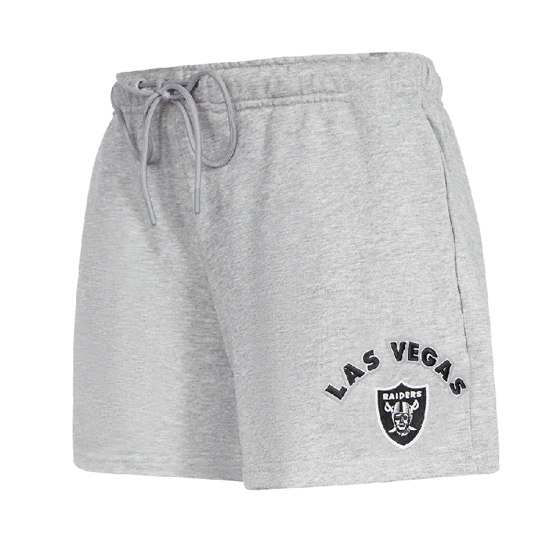 Instant Discount NFL LAS VEGAS RAIDERS CLASSIC WOMEN'S FLC SHORT (HEATHER GREY)