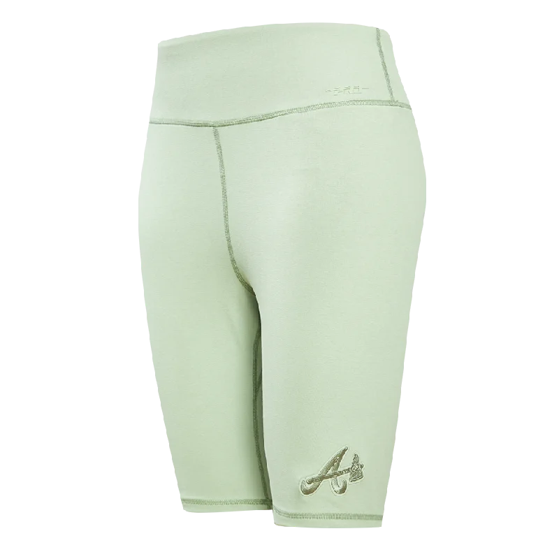 Limited Time MLB ATLANTA BRAVES NEUTRAL JERSEY WOMEN'S BIKE SHORT (MOSS)